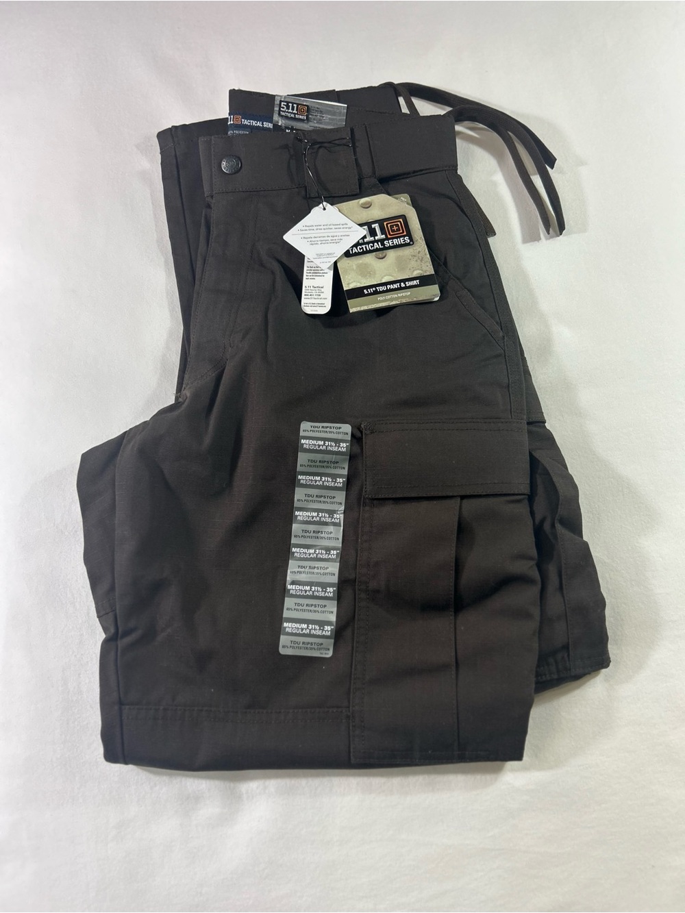 5.11 Tactical Ripstop TDU Pants Mens XL Long Brown